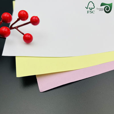 FSC 55gsm  NCR Paper Carbonless Copy Paper With Black Blue Imaging  Various Formats Available