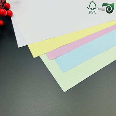 FSC 50GSM 55GSM NCR Carbonless Copy Paper Roll With Black Blue Imaging