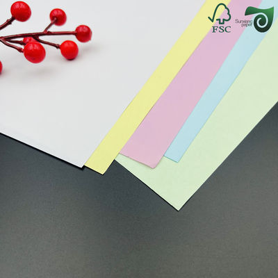 50g 55g Carbonless Copy Paper Blue Yellow NCR Carbonless Invoice Paper Sized 640mm  900mm FSC