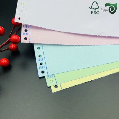 FSC 60gsm Eco Friendly Colorful Carbonless Copy Paper For Receipt  Business Form Printing