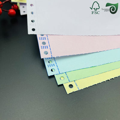 FSC Printable NCR Copy Paper White Pink Yellow  For Bank Statements Carbonless Copy Paper
