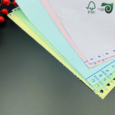 FSC Printable NCR Copy Paper White Pink Yellow  For Bank Statements Carbonless Copy Paper