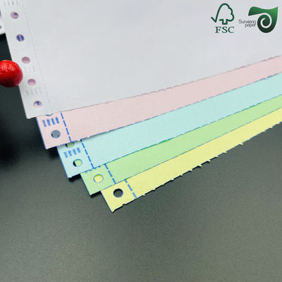 FSC 60gsm Eco Friendly Colorful Carbonless Copy Paper For Receipt  Business Form Printing