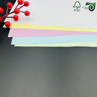 FSC 50GSM 55GSM NCR Carbonless Copy Paper Roll With Black Blue Imaging