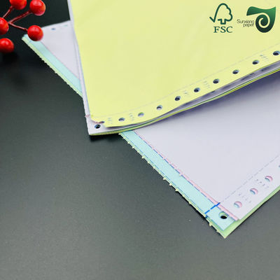 FSC 9.5"   5.5" Premium Carbonless Computer Paper  White   Colored Options