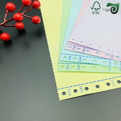 FSC A4 Carbonless Copy Paper 55gsm CB CFB CF  NCR Paper For Invoices Receipts