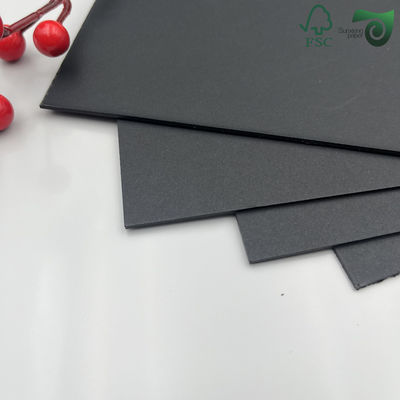 FSC 280gsm 104 LB  8.5 11inch Uncoated Smooth Black Cover Cardstock Paper