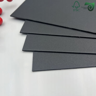 FSC Certified 230gsm Thick Sturdy Black Cardboard Premium SBS Black Paperboard For Gift Box Wrapping