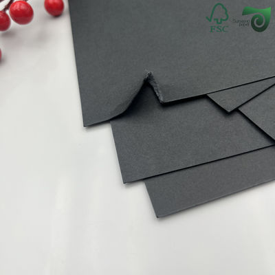 FSC Certified 230gsm Thick Sturdy Black Cardboard Premium SBS Black Paperboard For Gift Box Wrapping