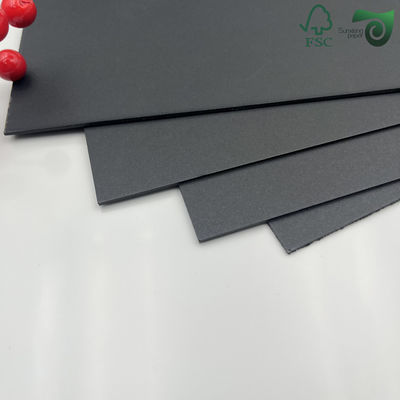FSC 300gsm Double Sided Uncoated Black Cardboard Premium Gift Box Packaging Grade