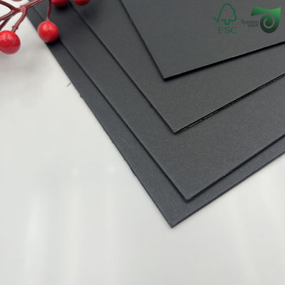 FSC 300gsm Double Sided Uncoated Black Cardboard Premium Gift Box Packaging Grade