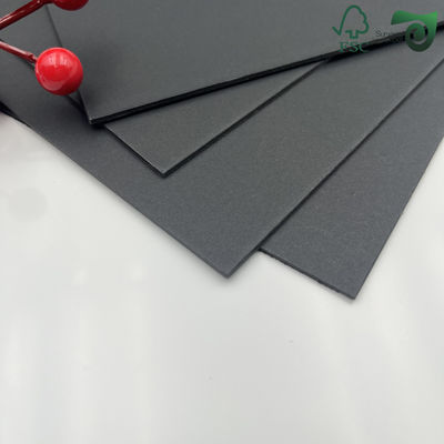 FSC 2mm Thick Grey Board With One Side Black Paper Lamination For Packaging Black Cardboard
