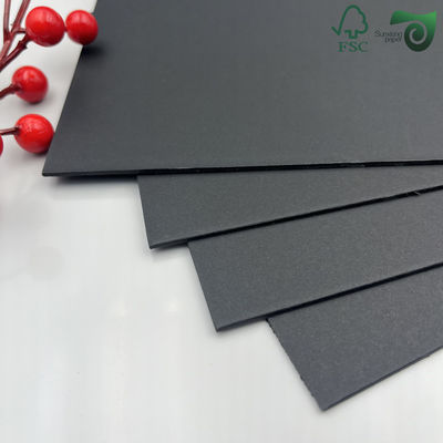 Premium Double Sided Deep Black Matte Cardstock 80gsm 450gsm For Photo Album Backing Paper