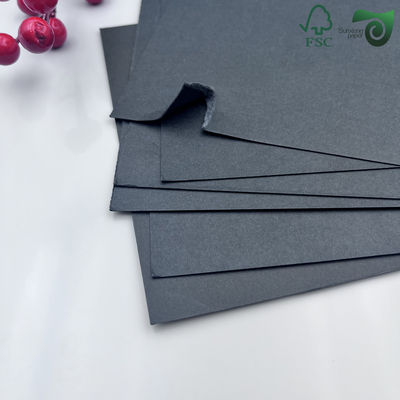 300gsm Black Kraft Board Solid Paper Sheets Heavy Duty Album Cardboard Fold Resistant