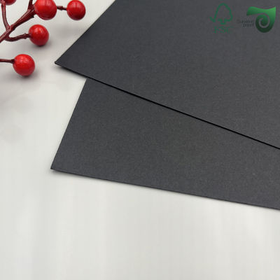 FSC Uncoated Solid Black Book Binding Board 350gsm Ideal For Shopping Bags More