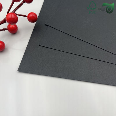 High Density Black Solid Cardboard Paper Sheets For Photo Album 300gsm 350gsm