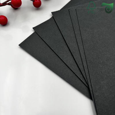 Premium Double Sided Deep Black Matte Cardstock 80gsm 450gsm For Photo Album Backing Paper