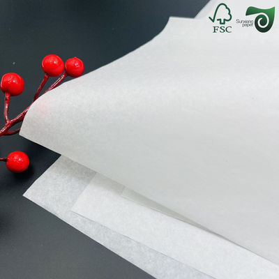 FSC 40gsm 90gsm White Waterproof Paper For Grape  Vegetable Wrapping Bags