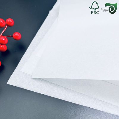 28gsm 24gsm Food Grade White Straw Wrapping Paper 30mm 44mm Width FSC Certified