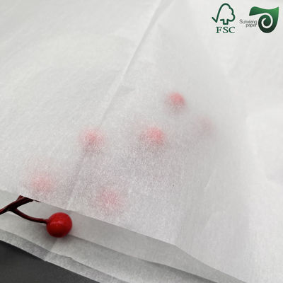 17gsm Lightweight Colorful Tissue Wrapping Paper 50cm 70cm  Ideal For Fruit Packaging FSC