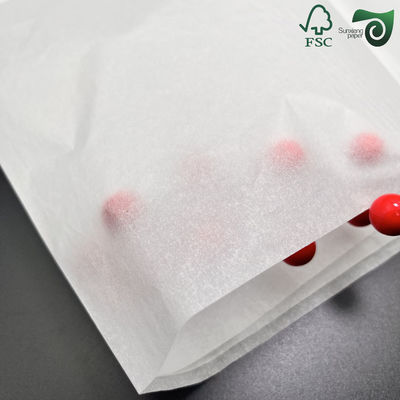 FSC 30gsm Virgin Wood Pulp Food Grade White Greaseproof Waxed Wrapping Paper
