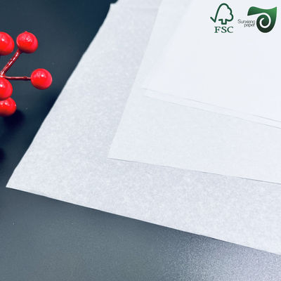 FSC 17gsm 40gsm White Translucent Paper For Wrapping Oil Resistant Air Permeable