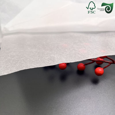 28gsm 24gsm Food Grade White Straw Wrapping Paper 30mm 44mm Width FSC Certified