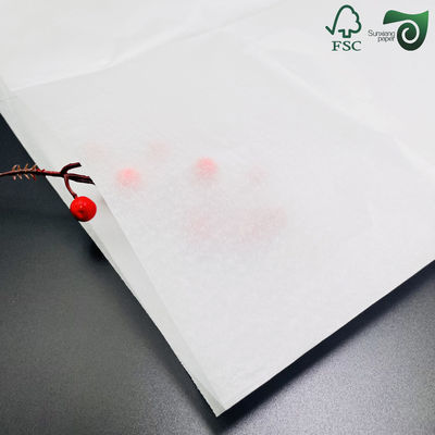 FSC 14gsm 15gsm 17gsm White Tissue Paper For Garment Wrapping Printable Moisture Proof