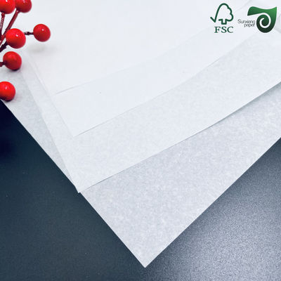 140um FSC Eco Friendly Oilproof White Stone Food Wrapping Paper For Fruit Storage
