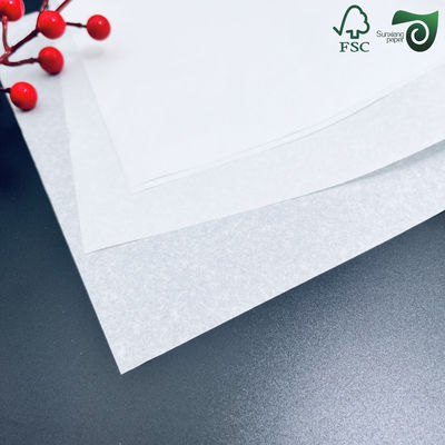 FSC 17gsm 20gsm Acid Free White Translucent Glassine Wrapping Paper Rolls