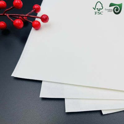 140um FSC Eco Friendly Oilproof White Stone Food Wrapping Paper For Fruit Storage