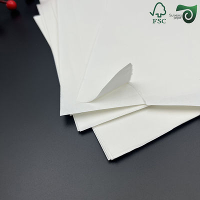 FSC 210g 220g 230g Food Grade White Oilproof Paper  For Hamburgers   Oily Foods