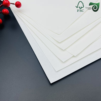 FSC 210g 220g 230g Food Grade White Oilproof Paper  For Hamburgers   Oily Foods