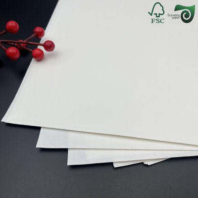 FSC 210g 220g 230g Food Grade White Oilproof Paper  For Hamburgers   Oily Foods