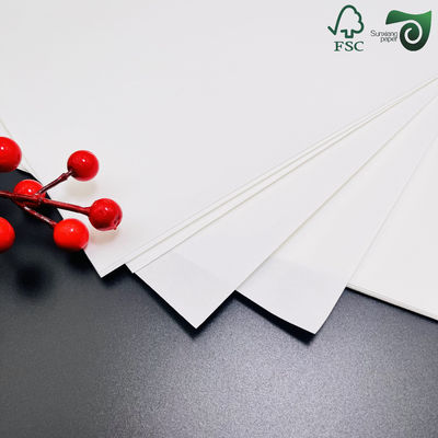 250gsm Food Grade White  Kraft Paper One Side Glossy FSC Certified For Food Packing