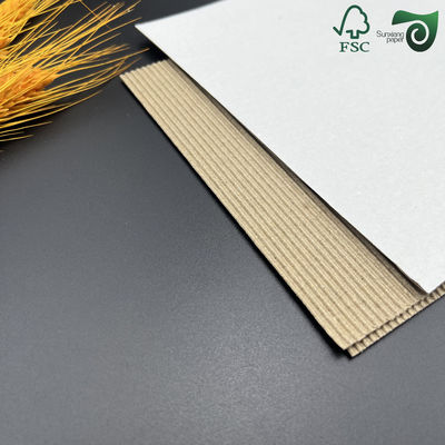 FSC 1.0mm 4.5mm E Flute Corrugated Cardboard Sheets For Pizza Boxes   Food Packaging