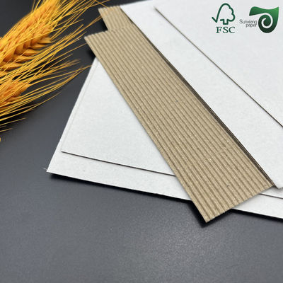 1.2m 2 Ply Wide Two Layer Single Face Corrugated Cardboard Rolls Custom Length