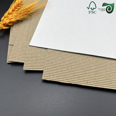 FSC Two Ply F Flute Corrugated Cardboard Sheets 100g Black Single Face Corrugated Board