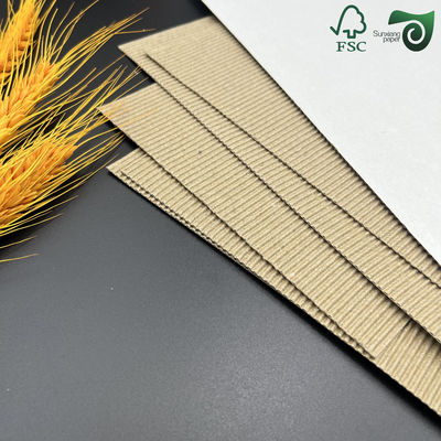 2 Layer White Corrugated Board With E And F Flutes  Available In Thicknesses Of 1mm 1.2mm 1.5mm 1.6mm