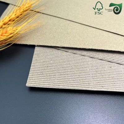 1.2m 2 Ply Wide Two Layer Single Face Corrugated Cardboard Rolls Custom Length
