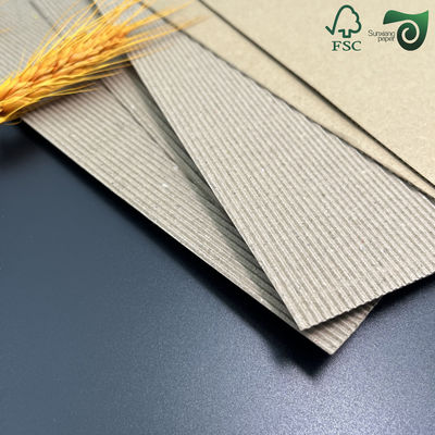 White F Flute Corrugated Cardboard Sheet 3 Layer FSC Wrapping Paper