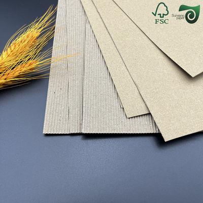 FSC 20" 28" Lightweight White Black F Flute Corrugated Cardboard For Packaging
