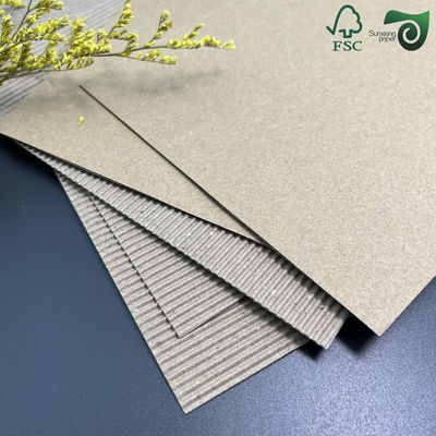 FSC 2 Ply 140gsm 120gsm Brown Fluting Corrugated Paper For Coffee Cup Sleeves
