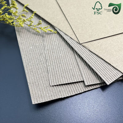 B Flute Single Face Corrugated Paper  Pads  100gsm 125gsm Durable Brown Packaging Corrugated Board