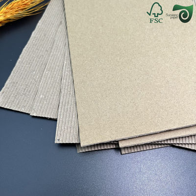 FSC E Flute Printed Single Wall Corrugated Board 1.5mm For Coffee Sleeves