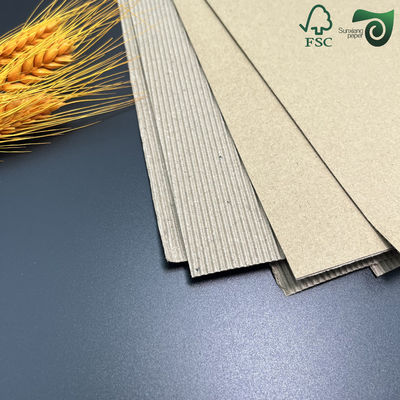 FSC E Flute Printed Single Wall Corrugated Board 1.5mm For Coffee Sleeves