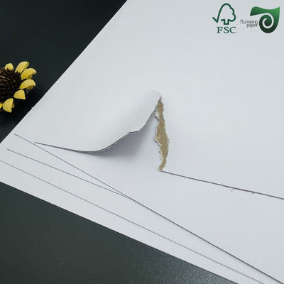 FSC 1mm Grey Cored Dual Sided White Cardstock Matte Finish With Superior Ink Absorption