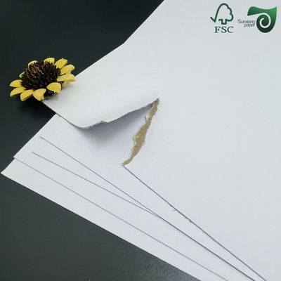 FSC 1mm Grey Cored Dual Sided White Cardstock Matte Finish With Superior Ink Absorption