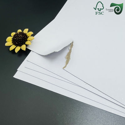 FSC Certified 500gsm Printable Hard Fold Duplex Board Grey Back  Ideal For Notebook Covers