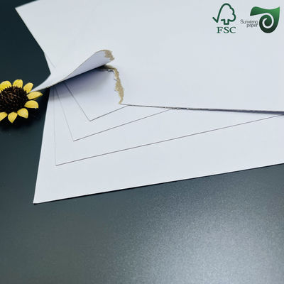 FSC Certified 1.5mm   2mm Laminated Rigid Paperboard Single White Face 1m 1.3m